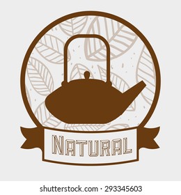 Tea time digital design, vector illustration 10 eps graphic