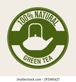 Tea time digital design, vector illustration 10 eps graphic