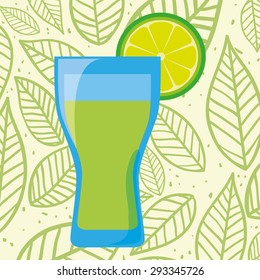 Tea time digital design, vector illustration 10 eps graphic