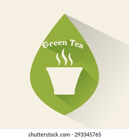 Tea time digital design, vector illustration 10 eps graphic