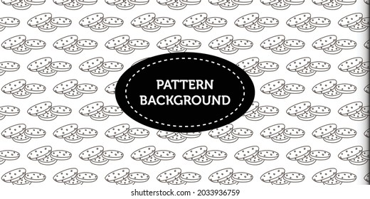 Tea time doodle design pattern background. tea break pattern