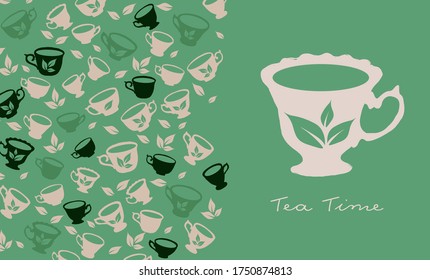 Tea Time. Hand drawn a cup of tea.	