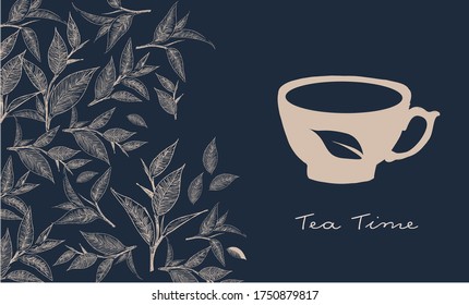 Tea Time. Hand drawn a cup of tea.	