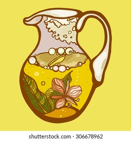 Tea time. Herbal Tea. Jug Tea