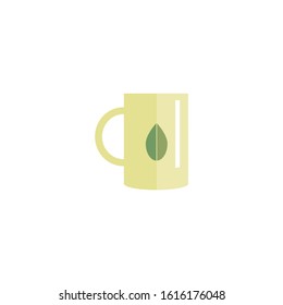 Tea time icon flat Vector