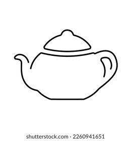 tea time icon isolated on white background, vector illustration.