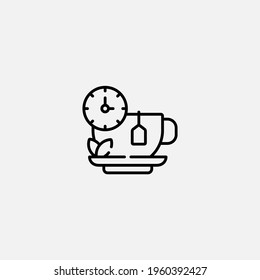 Tea time icon sign vector,Symbol, logo illustration for web and mobile