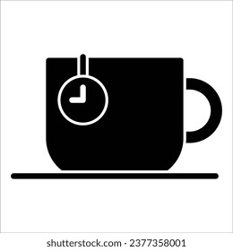 tea time icon vector design template