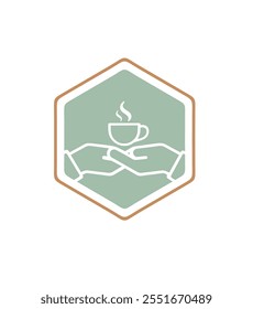 Tea time Logo Design Vector, illustration, Template 