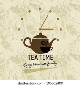 Tea time menu / Tea time party invitation / Menu for restaurant, cafe, bar, coffee house 