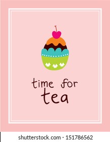 tea time muffin poster