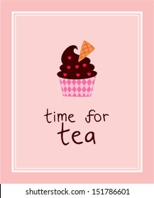 tea time muffin poster