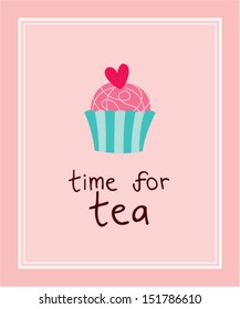 tea time muffin poster