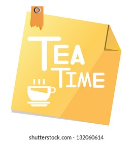 tea time note paper