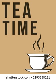 tea time poster design for print