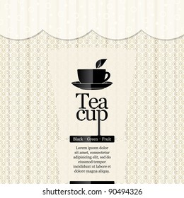 Tea time. Restaurant menu design