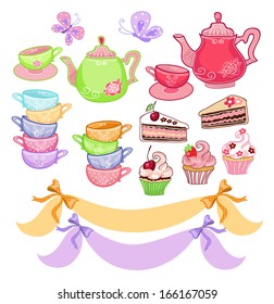 tea time scrapbook set