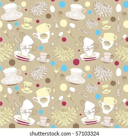 tea time seamless card
