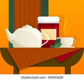Tea time still life