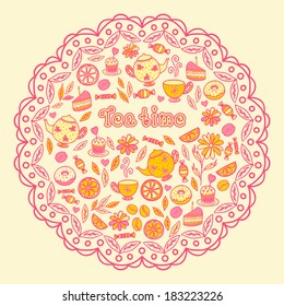 tea time, tea, sweets, lemon, Cake
