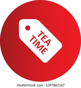 Tea Time Tag Icon For Your Project
