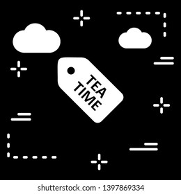 Tea Time Tag Icon For Your Project