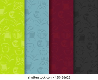 tea time template vector design on white background.