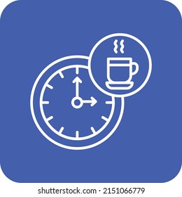 Tea Time vector icon. Can be used for printing, mobile and web applications.