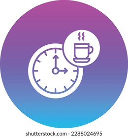 Tea Time vector icon. Can be used for printing, mobile and web applications.