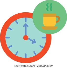 Tea Time Vektorsymbol. Kann für Druck-, Mobil- und Web-Anwendungen verwendet werden.