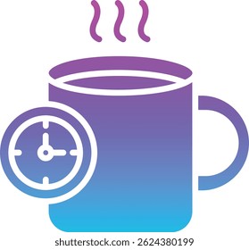 Tea Time vector icon. Can be used for printing, mobile and web applications.