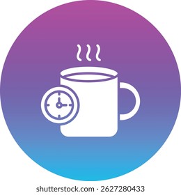 Tea Time vector icon. Can be used for printing, mobile and web applications.