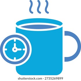Tea Time vector icon. Can be used for printing, mobile and web applications.