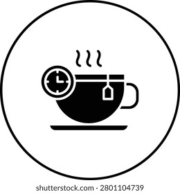 Tea Time vector icon. Can be used for printing, mobile and web applications.
