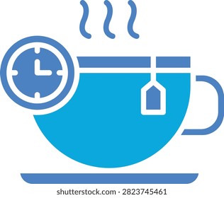 Tea Time vector icon. Can be used for printing, mobile and web applications.