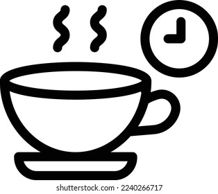 tea time Vector illustration on a transparent background. Premium quality symmbols. Thin line vector icons for concept and graphic design. 
