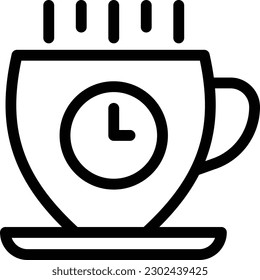 tea time Vector illustration on a transparent background.Premium quality symbols.Thin line vector icon for concept and graphic design.