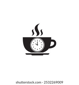 tea time Vector illustration on a transparent background.Premium quality symbols.Glyphs vector icon for concept and graphic design.