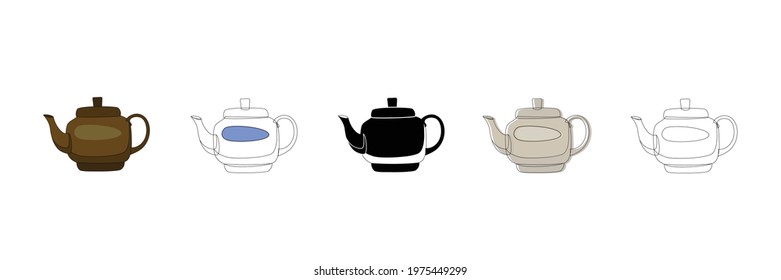 tea time vector type icon