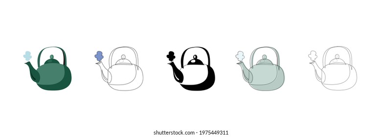 tea time vector type icon
