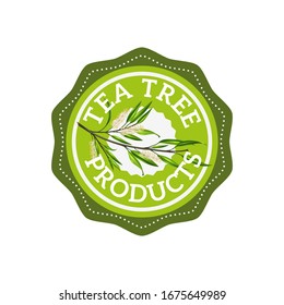 Tea tree emblem great Vector 5