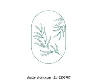 Tea Tree Leaf Cosmetics And Medical Plant. Hand Drawn Vector Illustration 