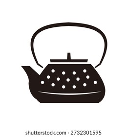 Tea utensils Simple iron kettle Iron teapot Monochrome
