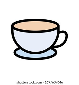tea vector flat color icon 