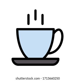 tea vector flat color icon 