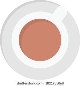 tea vector flat color icon 