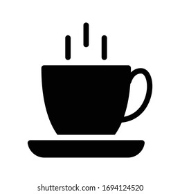 tea vector glyph color icon 