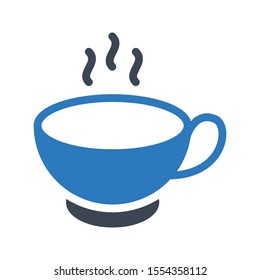 tea vector glyph colour icon