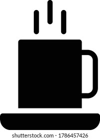 tea vector glyph flat icon 