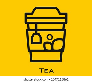 Tea vector icon 